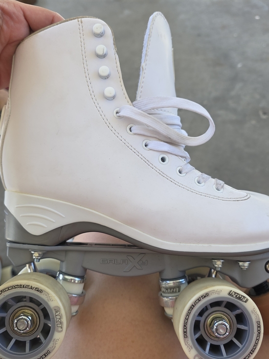 RtA Shoes - RtA White Women's Lace-Up Roller Skate